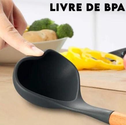 Jogo de 12 Peças Utensílios de Cozinha Silicone