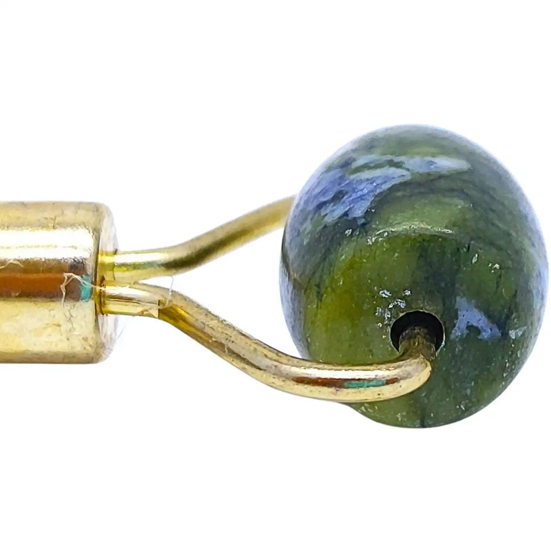 Rolos Massageador Pedra De Jade Verde