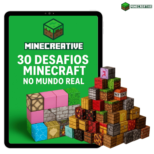 Blocos Magnéticos + Ebook com 30 desafios Grátis - Kit Mine Creative