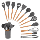 Jogo de 12 Peças Utensílios de Cozinha Silicone